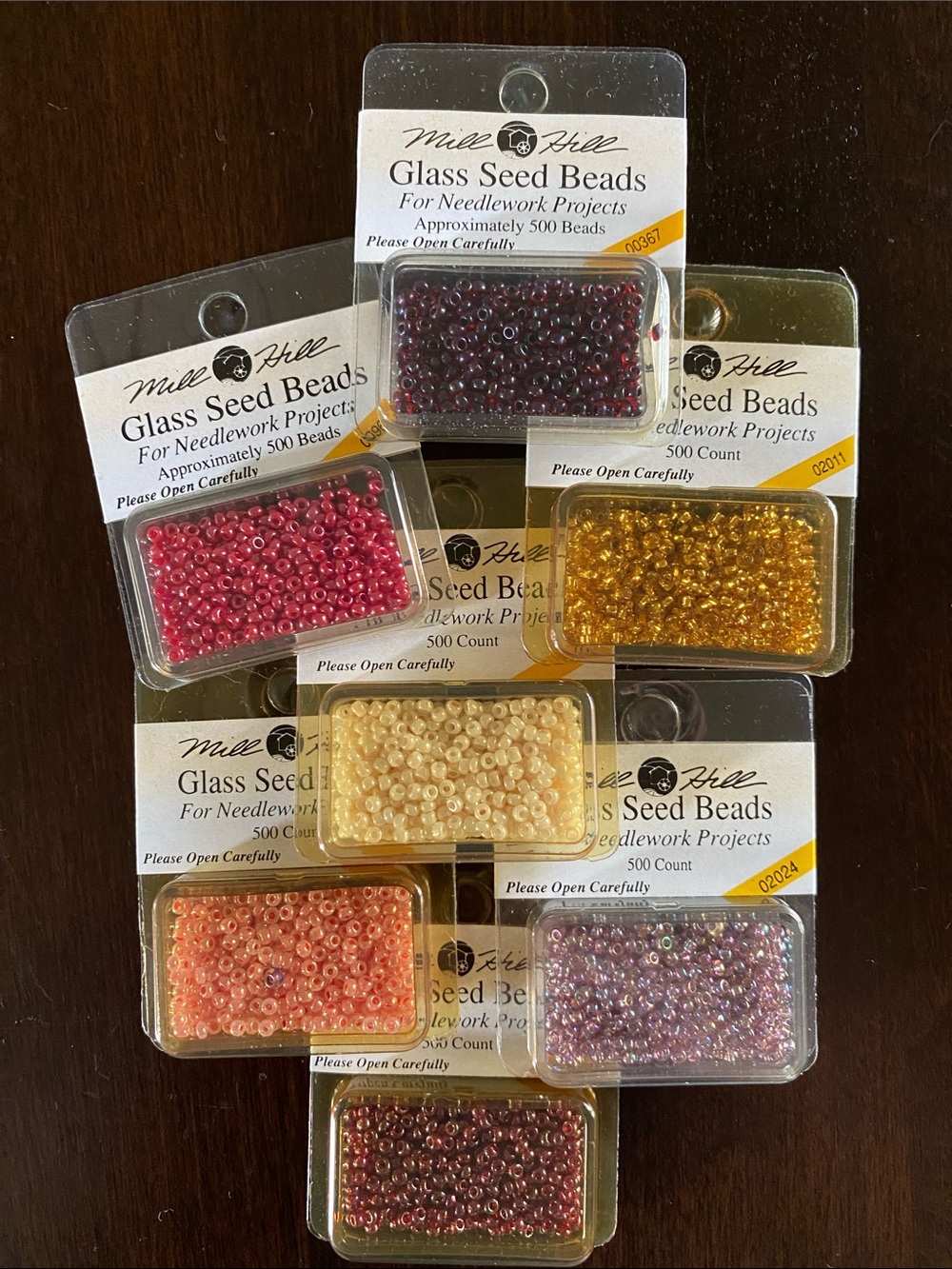 Mill Hill Glass Seed Beads - Bundle of 7 Packs